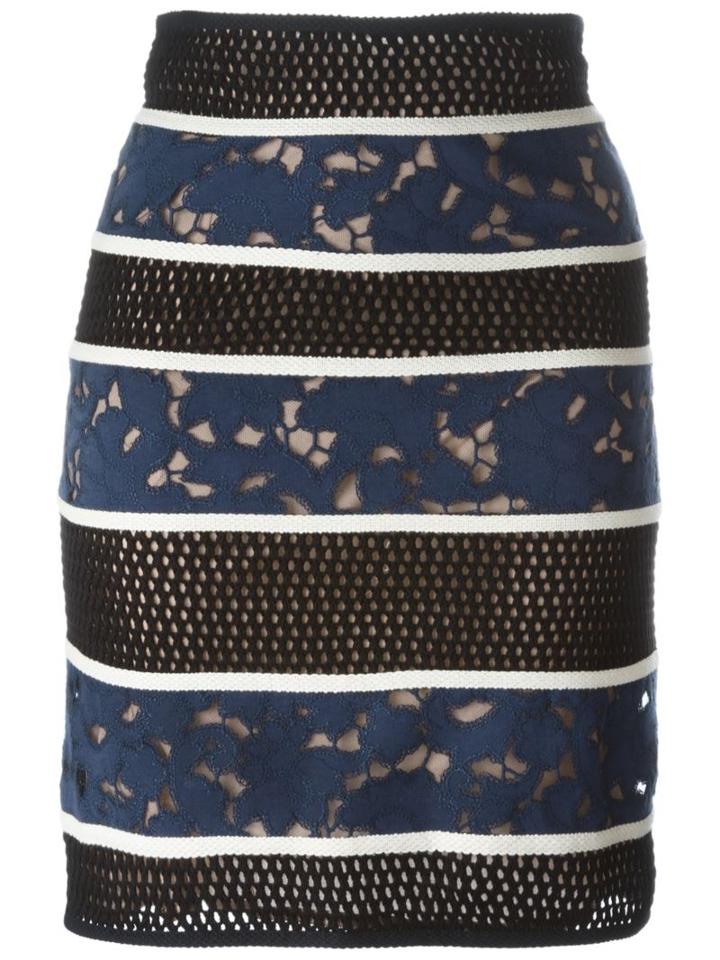 Veronique Leroy Perforated Cut-out Detailing Skirt