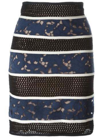 Veronique Leroy Perforated Cut-out Detailing Skirt