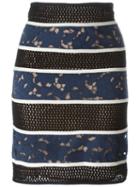 Veronique Leroy Perforated Cut-out Detailing Skirt