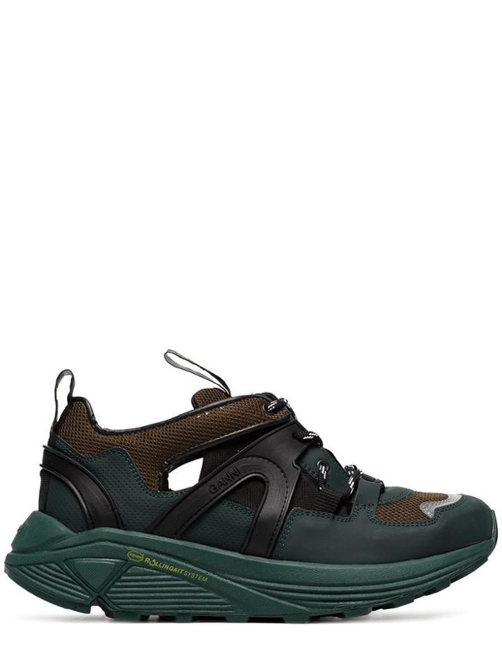 Ganni Tech Chunky Low-top Sneakers - Green