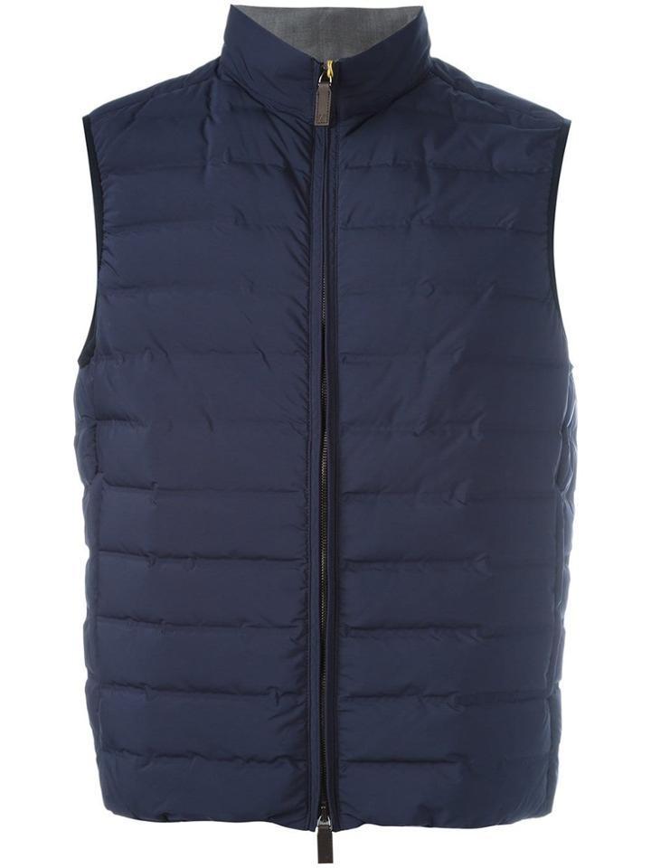 Canali Padded Gilet - Blue