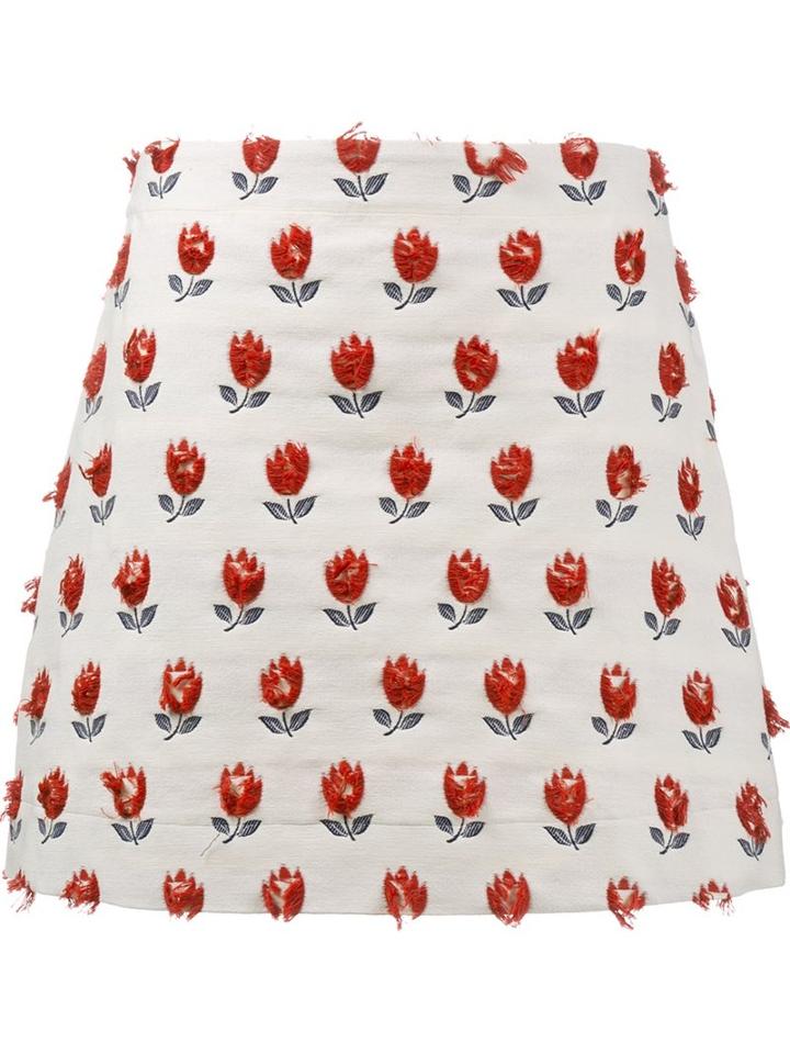 Jour/né Floral Embroidered Skirt