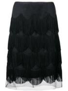 Marc Jacobs Frilled Designer Skirt - Black