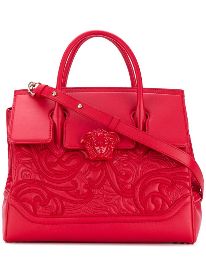 Versace Medusa Empire Tote - Red