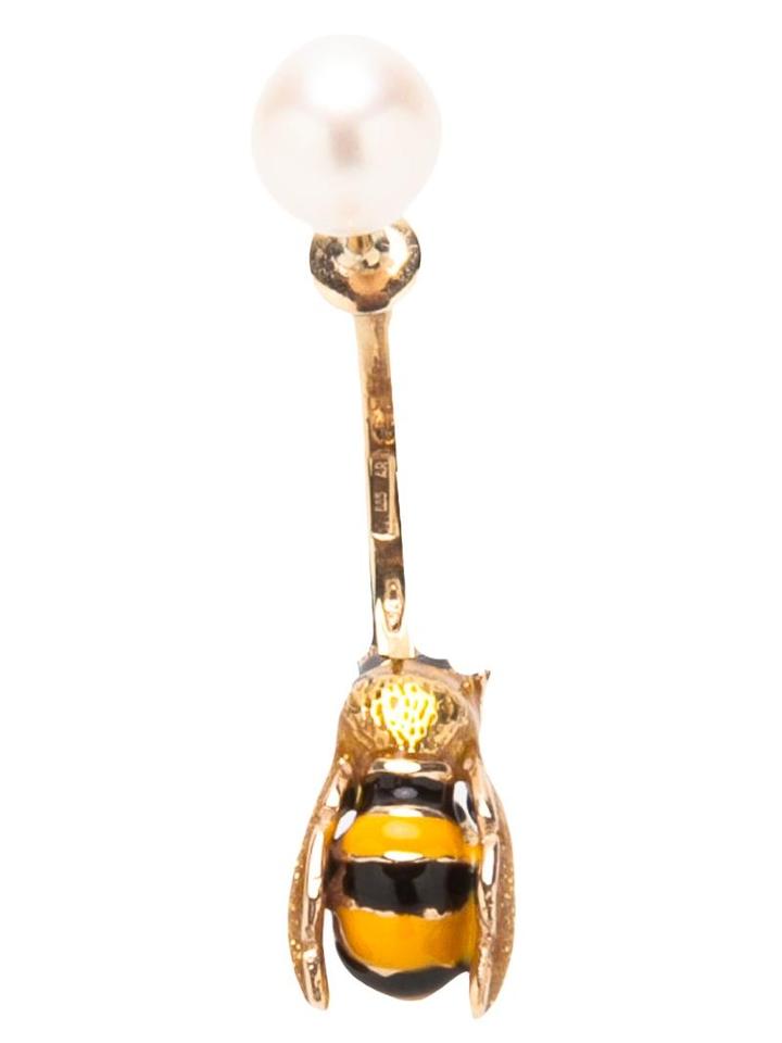 Delfina Delettrez Little Bee Single Earring, Women's, Metallic