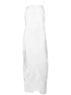 The Row Textured Maxi Dress - White