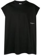 Wooyoungmi Loose Fit Logo Tank - Black