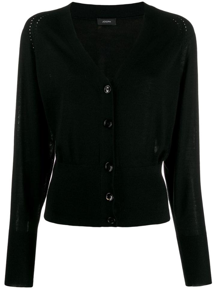 Joseph Long Sleeve Knit Cardigan - Black