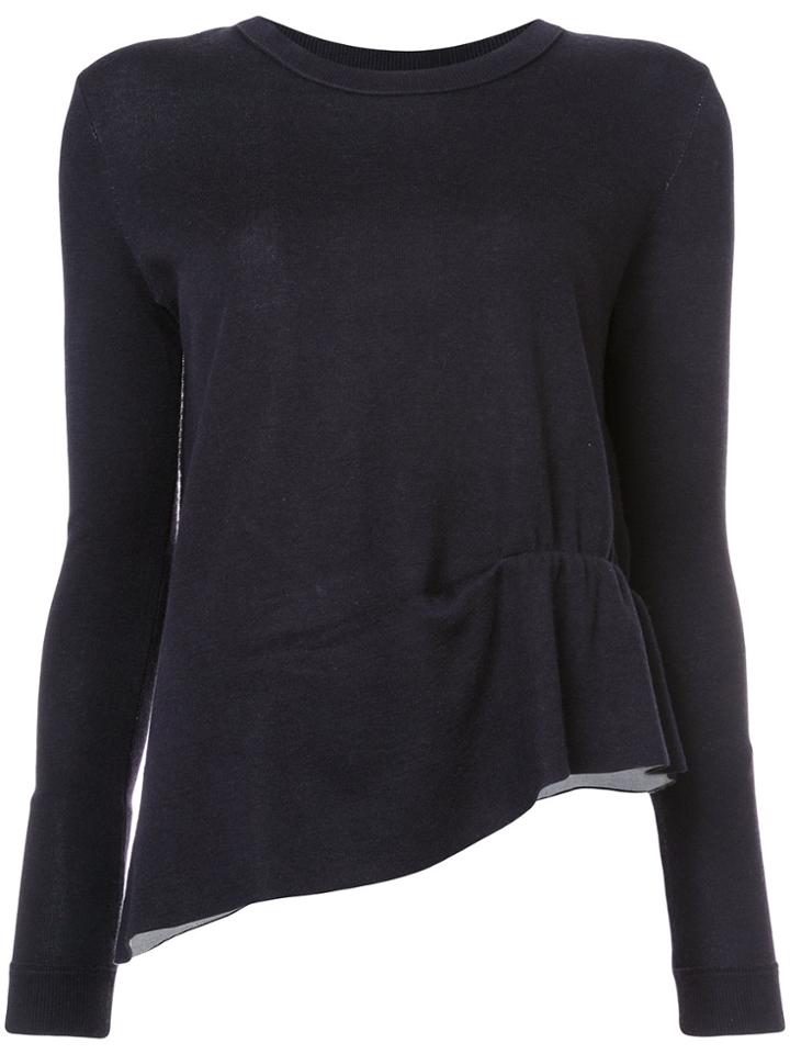 Dorothee Schumacher Asymmetric Ruched Sweater - Black