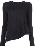 Dorothee Schumacher Asymmetric Ruched Sweater - Black