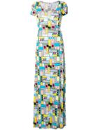Ultràchic Geometry Print Maxi Dress - Multicolour