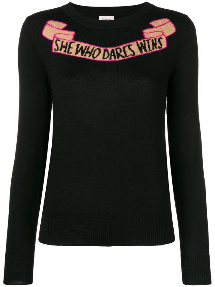 Temperley London She Who Dares Wins Sweater - Black