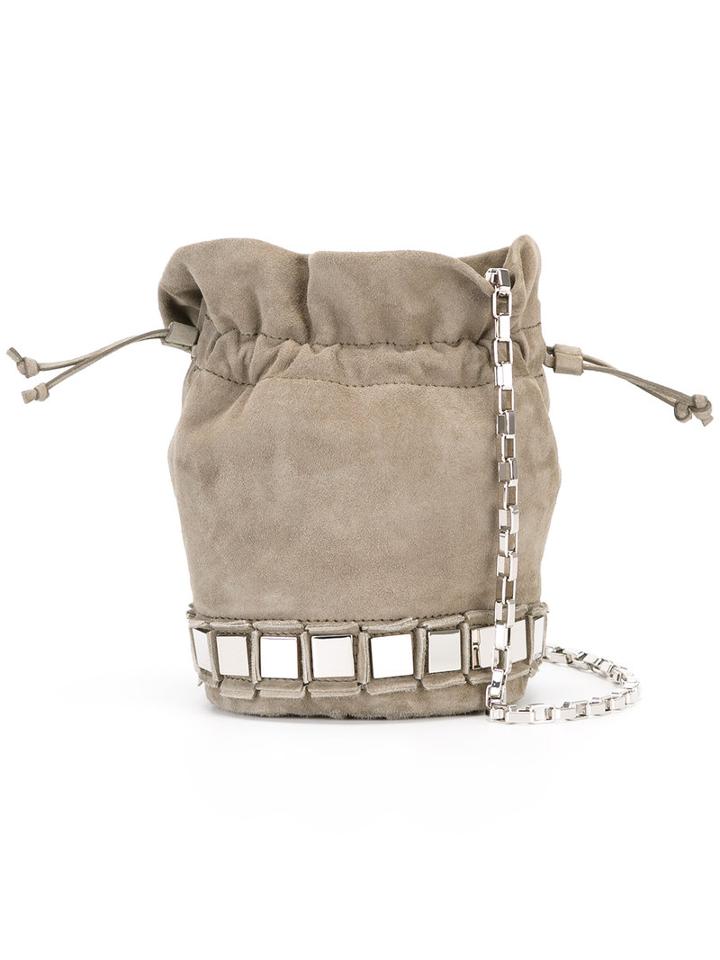 Tomasini Cross Body Bag, Women's, Green, Suede