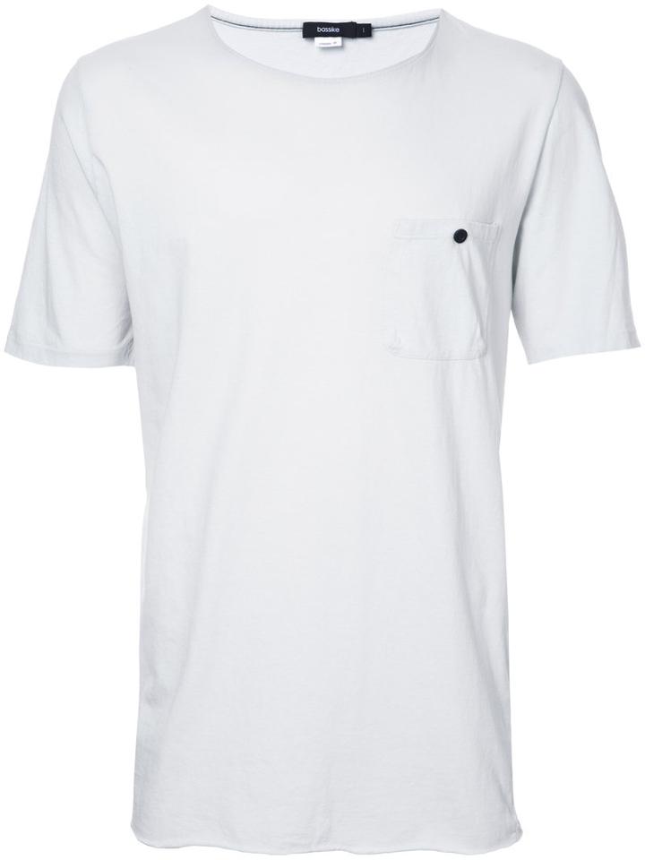 Bassike Original Pocket T-shirt, Men's, Size: Small, White, Cotton