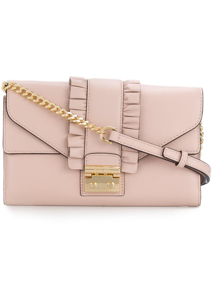 Michael Michael Kors Sloan Cross Body Bag - Pink & Purple