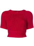 Red Valentino Open Back Sweater