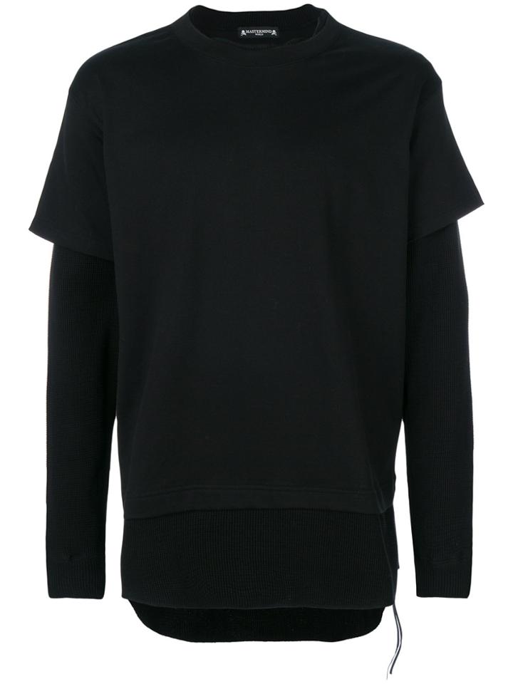 Mastermind Japan Double-layer Logo T-shirt - Black