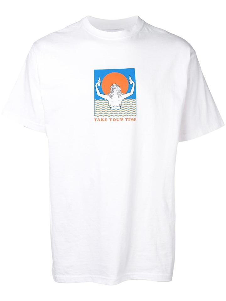 The Silted Company 'take Your Time' T-shirt - White