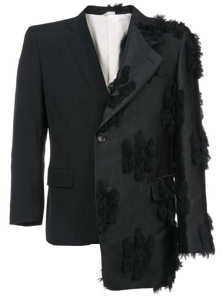 Comme Des Garçons Homme Plus Asymmetric Tailored Blazer - Black