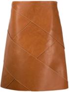 Bottega Veneta Intrecciato Midi Skirt - Brown