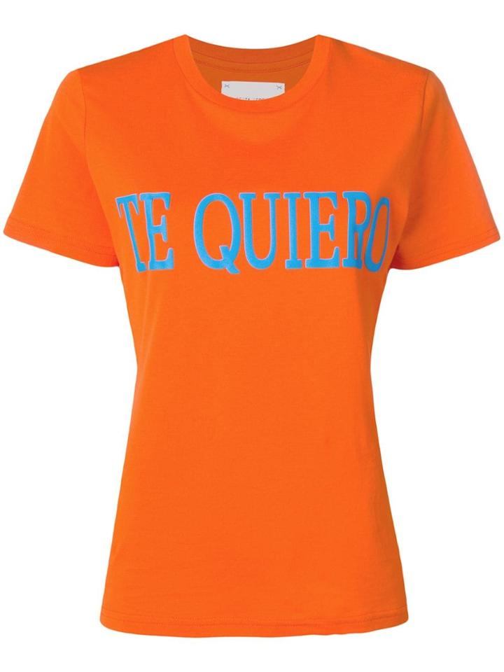 Alberta Ferretti Te Quiero T-shirt - Orange