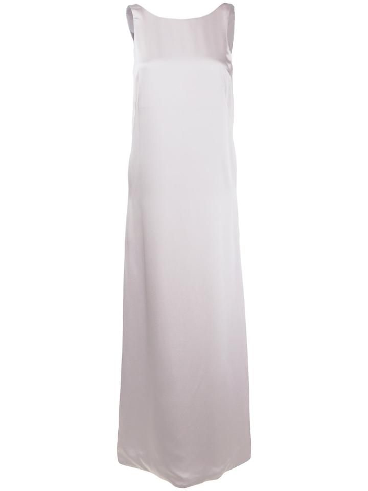 Styland V-back Long Dress - Nude & Neutrals