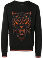 Plein Sport Tiger Crew Neck Sweater - Black