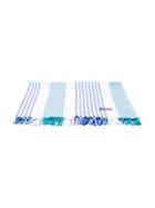 Mc2 Saint Barth Striped Beach Towel - White