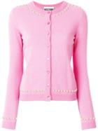 Moschino Playboy Studded Cardigan - Pink & Purple