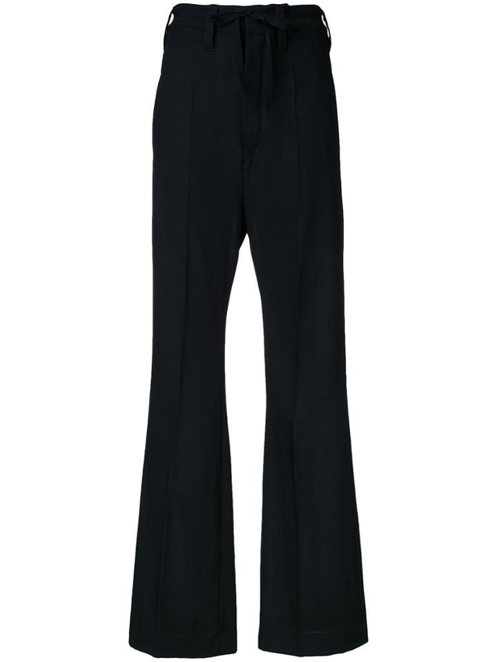 Ann Demeulemeester Flared Trousers - Black