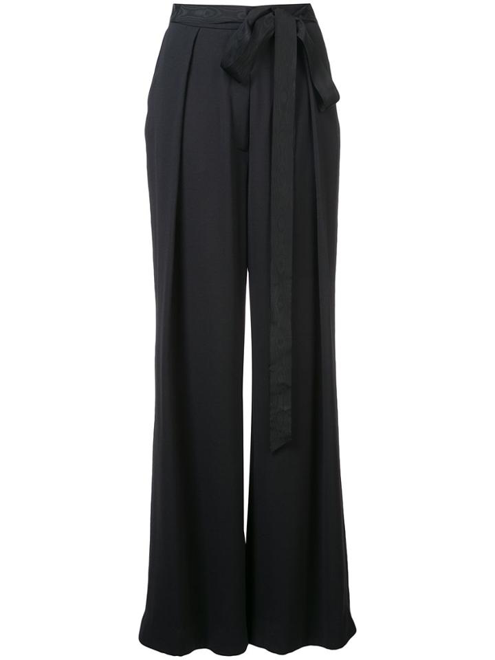 Adam Lippes Flared Tailored Trousers - Black