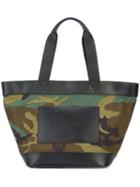 Alexander Wang - Embossed Logo Camouflage Tote - Women - Leather/canvas - One Size, Green, Leather/canvas