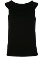 Roberto Collina - Shoulder Top - Women - Cotton - M, Black, Cotton