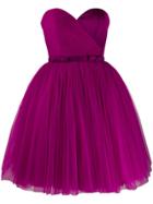 Viktor & Rolf Soir Strapless Flared-skirt Dress - Purple