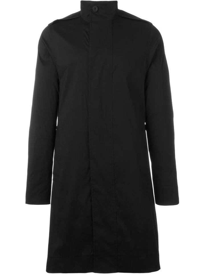 Rick Owens Oversized Coat, Men's, Size: 52, Black, Polyester/polyamide/spandex/elastane/cupro