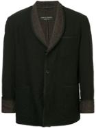 Comme Des Garçons Vintage Rope Trim No Collar Jacket - Black