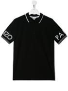 Kenzo Kids Teen Logo Polo Shirt - Black