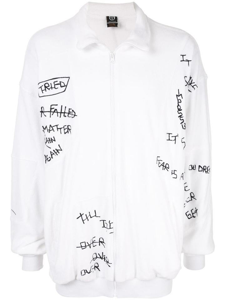 Selfmade By Gianfranco Villegas All-over Embroidered Track Jacket -