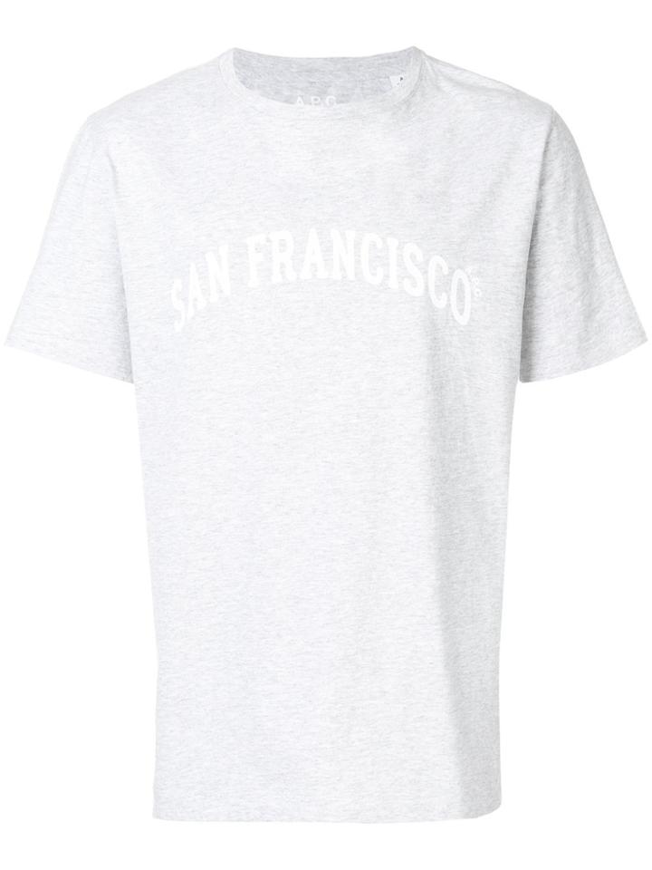 A.p.c. San Francisco Printed T-shirt - Grey