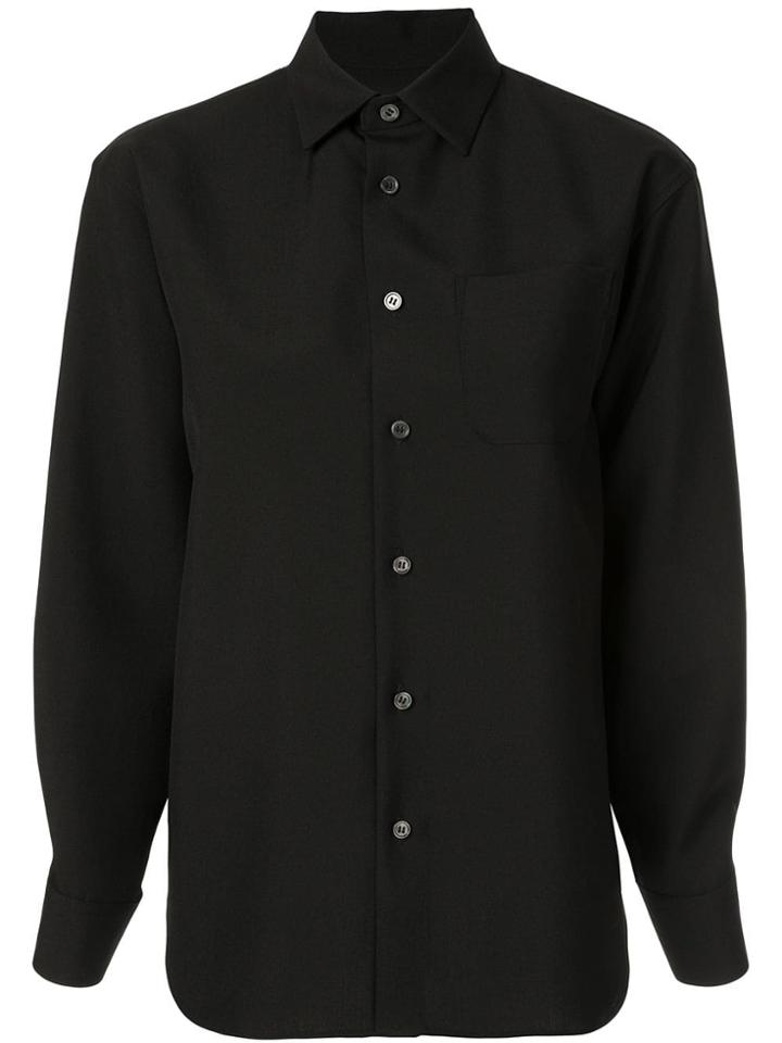 Facetasm Cut-out Sleeve Shirt - Black