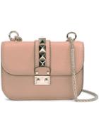 Valentino Valentino Garavani 'glam Lock' Shoulder Bag, Pink/purple, Calf Leather
