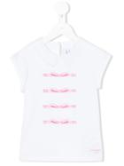 Simonetta Embroidered Details T-shirt, Girl's, Size: 6 Yrs, White