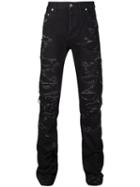 Christian Dada Ripped Skinny Jeans, Size: 46, Black, Cotton/polyurethane