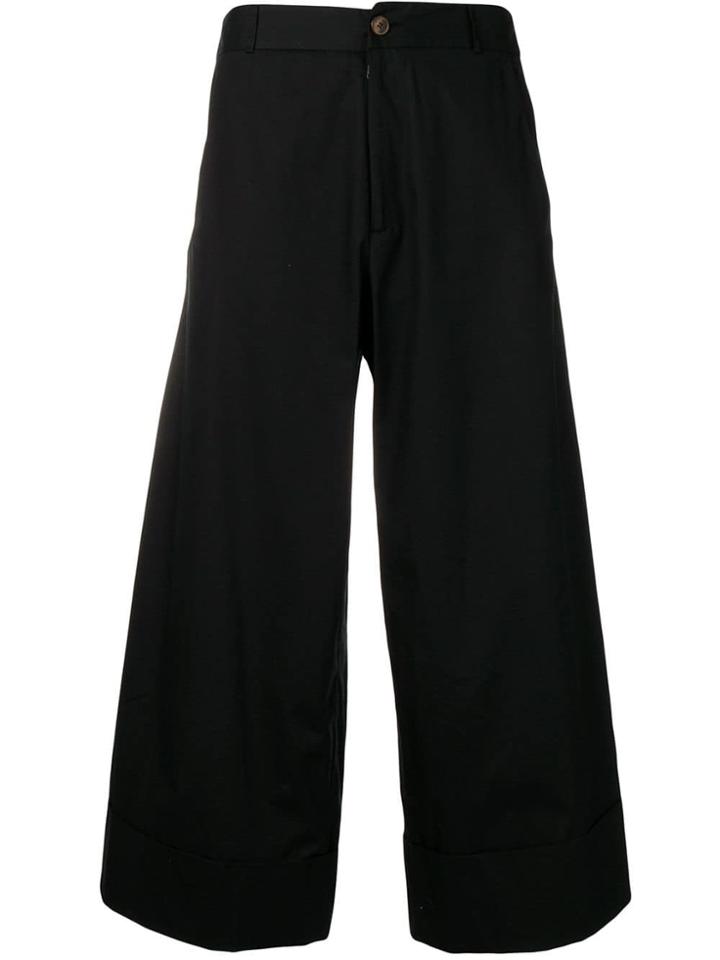 Société Anonyme Cropped Palazzo Trousers - Black