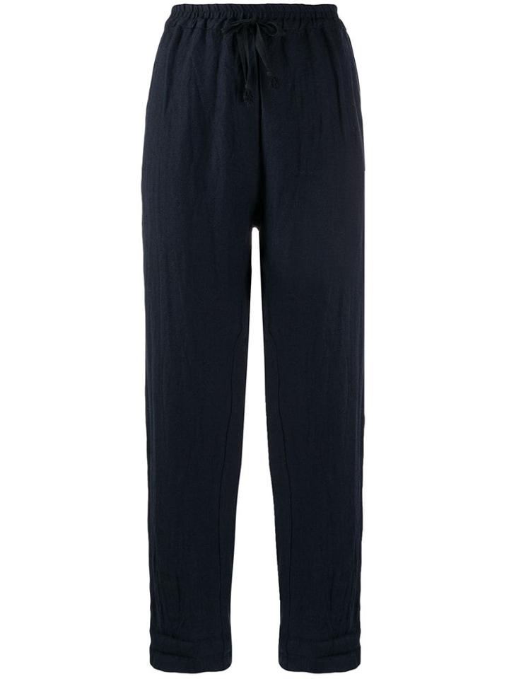 Forte Forte Drawstring Waist Trousers - Blue