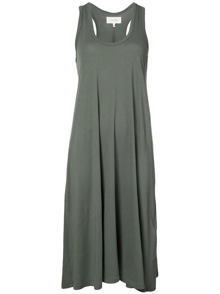 The Great - Swing Tank Dress - Women - Cotton - 2, Green, Cotton