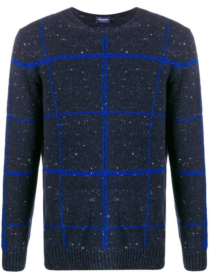 Drumohr Drumohr D8sw103i 002 Blue Bluette Natural (vegetable)->cotton