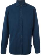 Barba Denim Shirt, Men's, Size: 43, Blue, Cotton