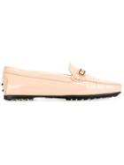 Tod S Gommino Driving Shoes, Women's, Size: 38, Nude/neutrals, Rubber/leather/patent Leather