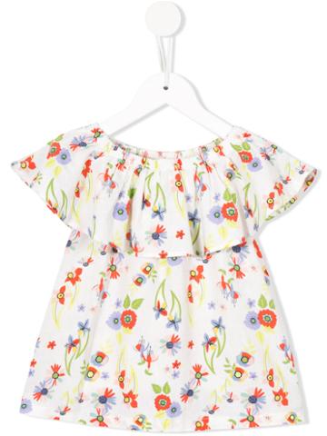 Margherita Kids - Floral Print Top - Kids - Linen/flax/viscose - 4 Yrs